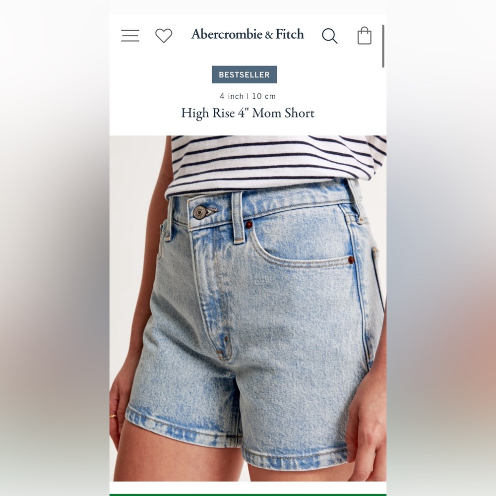 Abercrombie “The Mom Short High Rise”